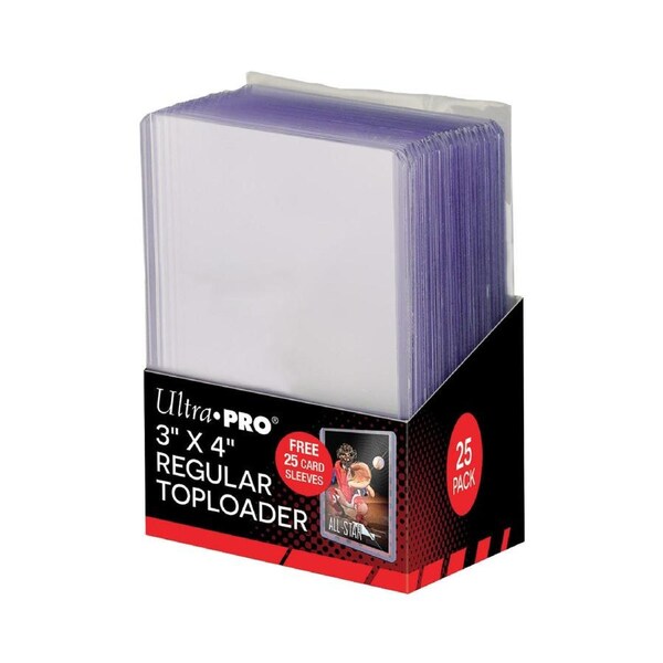 Ultra Pro: 3 X 4 Clear Toploader with Card Sleeves 25ct