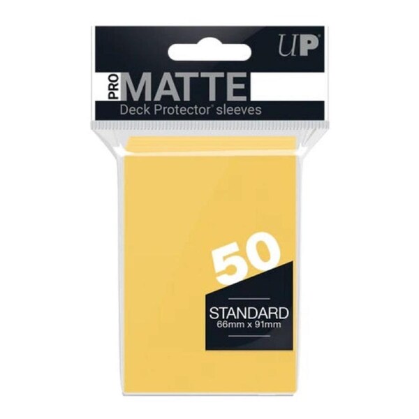 Ultra Pro: PRO-Matte 50ct Standard Deck Protector sleeves: Yellow