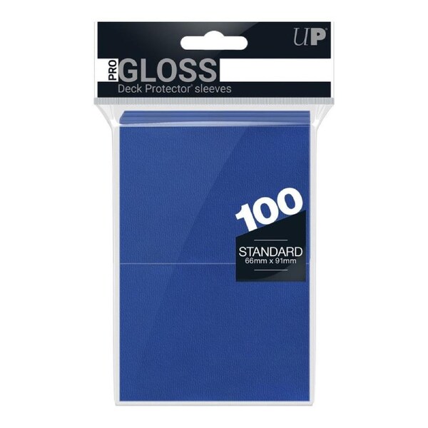 Ultra Pro: PRO-Gloss 100ct Standard Deck Protector sleeves: Blue