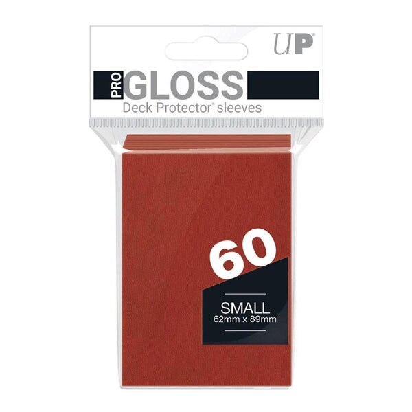 Ultra Pro: PRO-Gloss 60ct Small Deck Protector sleeves: Red