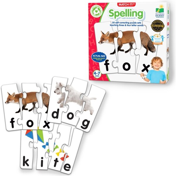 Learning Journey Match It! Spelling Kids/Children Educational Puzzle Toy 4-7y