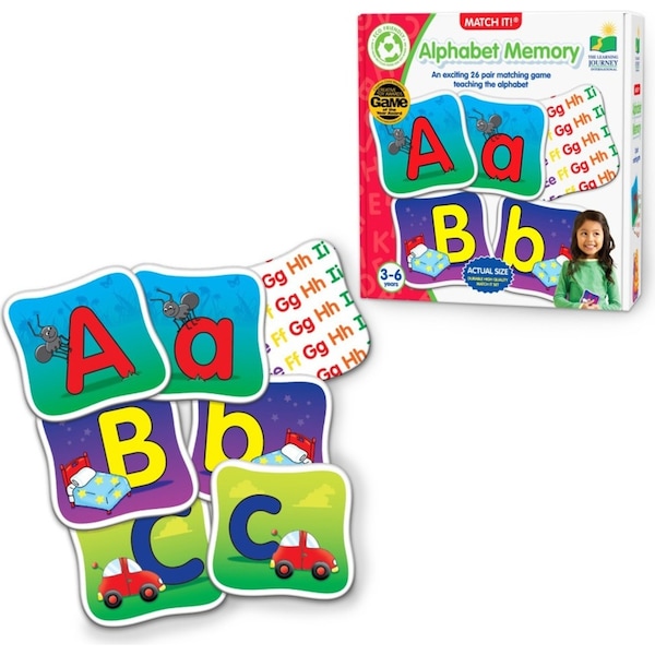 Learning Journey Match It! Memory Alphabet Kids Educational Puzzle Toy 3-6