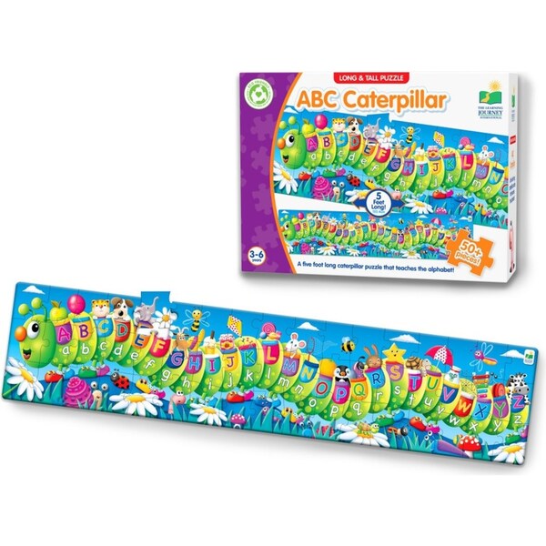 Learning Journey Long & Tall Puzzles ABC Caterpillar Kids Learning Toy 3-6y