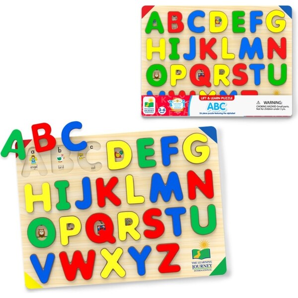 Learning Journey Lift & Learn ABC Puzzle Kids/Child Fun Educational Toy 3-6y