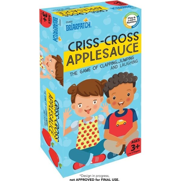 Briarpatch Criss-Cross Apple Sauce Kids Learning Educational Fun Play Toy 3+