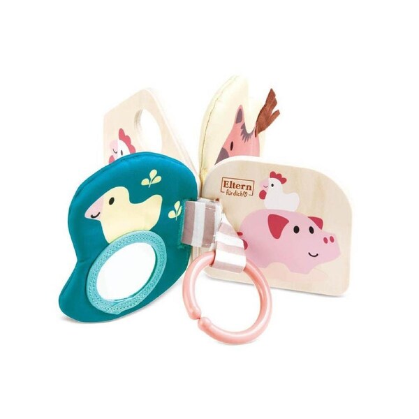 Hape Baby Book Bella Wood/Fabric Interactive Learning Infants Play Toy 10M+