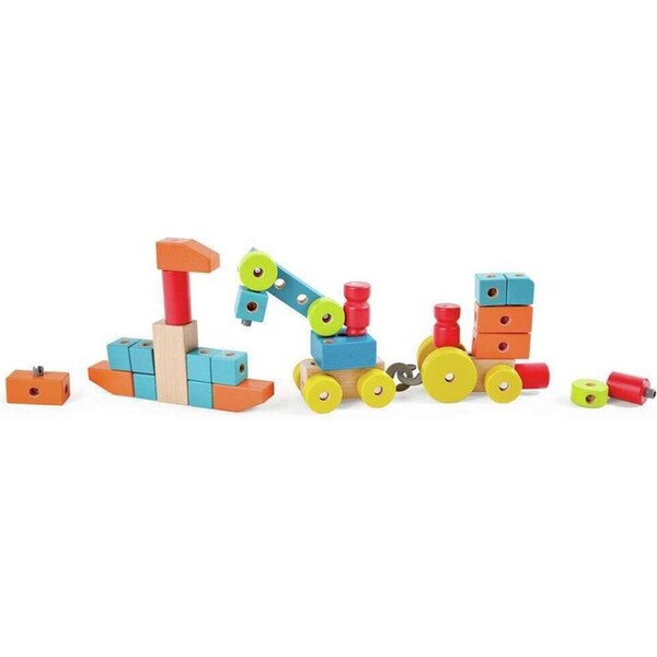 Hape Infinite Imagination Building Blocks Creative Toddlers Learning Toy 18M+