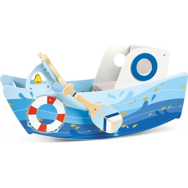 Hape Captain's Rocking Boat Kids/Toddlers Motor Skills Learning Fun Toy 12M+
