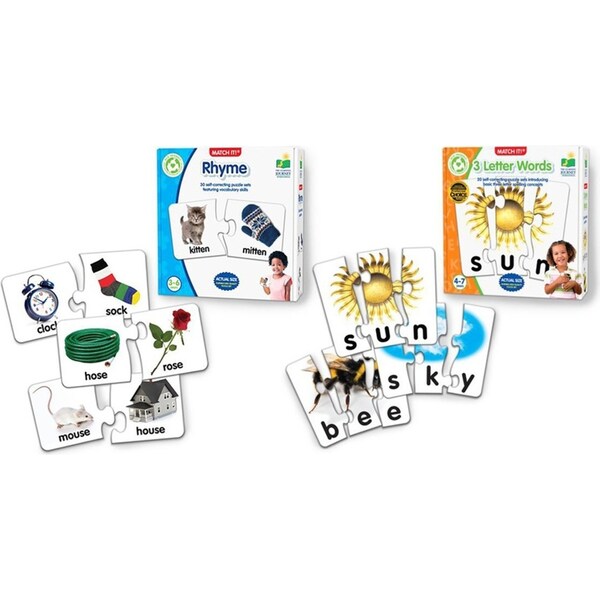 Learning Journey Match It! 3 Letter Words Kids Educational Puzzle Toy 4-7y