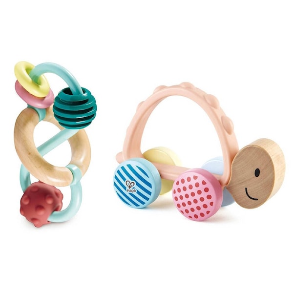 Hape Teether Bead Maze/Turbo Turtle Baby Educational Development Child-Safe Toy