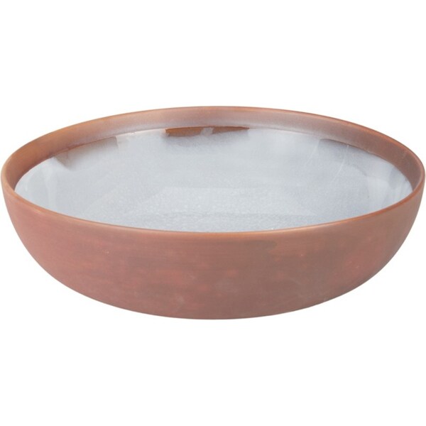 Davis & Waddell Aria Stoneware Snacks/Salad Serving Bowl 25cm Natural/White