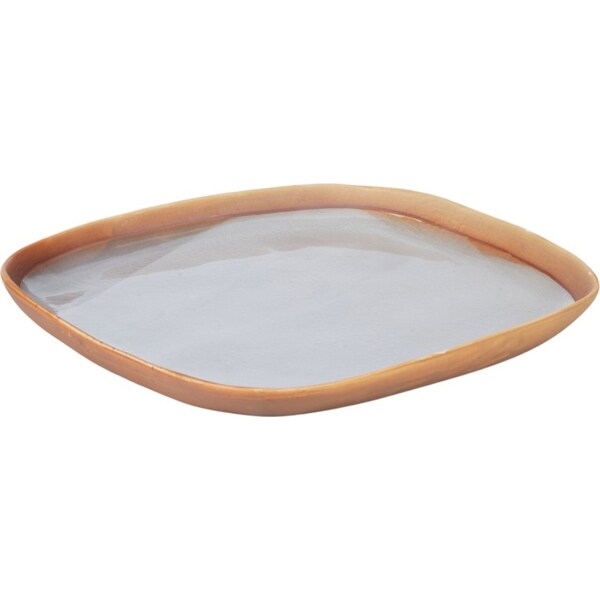 Davis & Waddell Aria Stoneware Square Food/Snack Serving Platter 27cm Natural