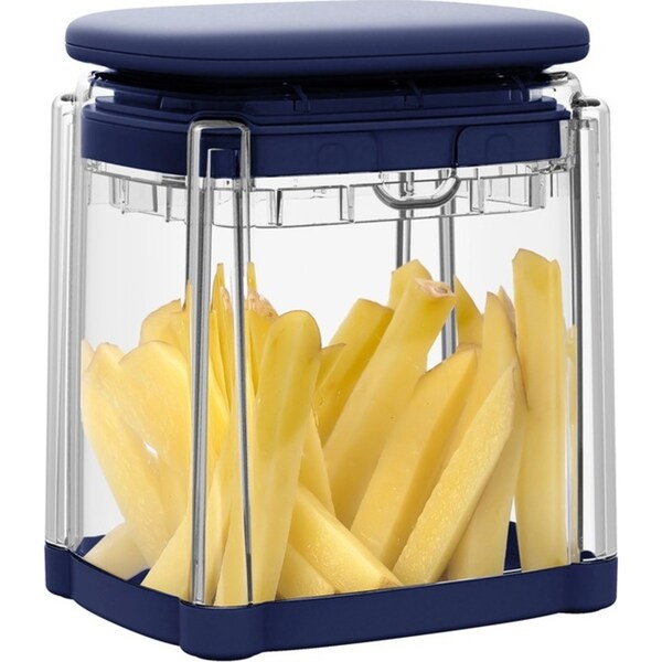 Davis & Waddell 4in1 Fruit/Vegetable Chopper Box/Kitchen Slicer 15cm White/Blue