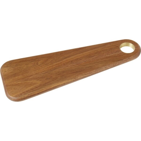 Davis & Waddell Acacia Wood/Brass Food Serving Board Paddle 45x16cm Natural