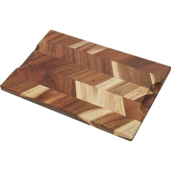 Davis & Waddell Herringbone Acacia Chopping/Cutting Board 30x40cm Rect Natural