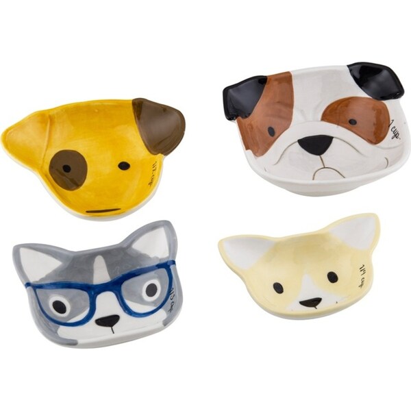 4pc Davis & Waddell Dog Squad Measuring Cup Bowl Cooking/Baking Set 14x12cm
