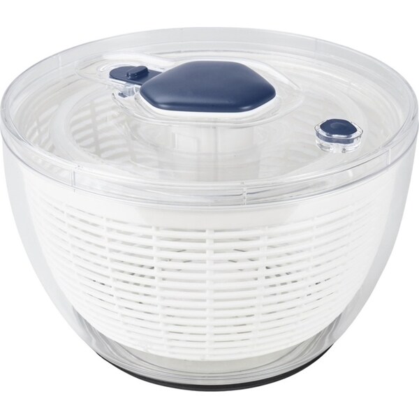 Davis & Waddell Premium Water Remover Salad Spinner w/ Lid 6L/26cm White/Blue