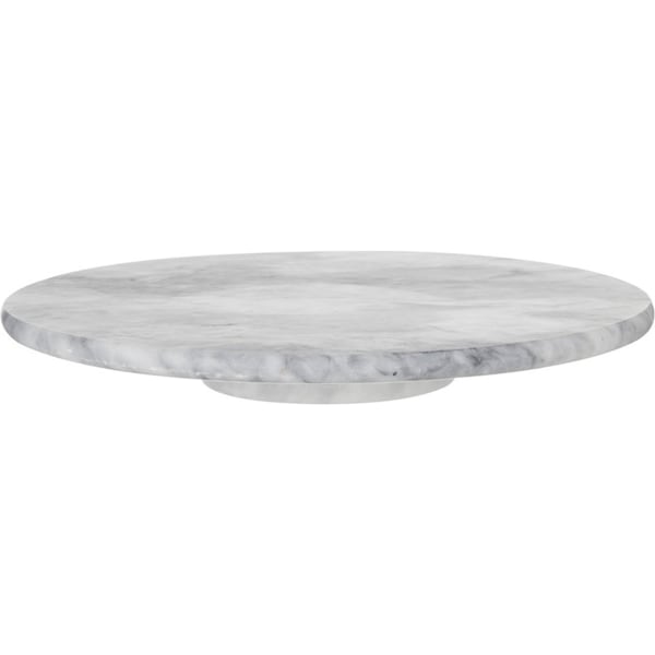 Davis & Waddell Nuvolo Stoneware Marble Lazy Suzan Snack Holder 30x30cm Grey