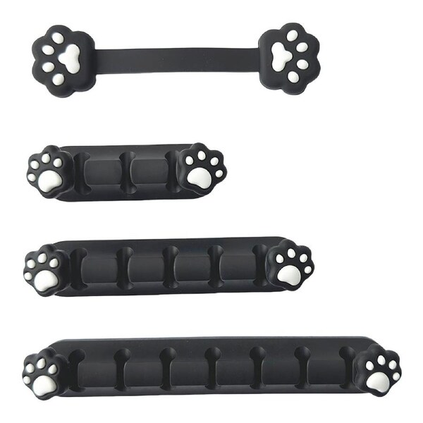 Playmax Paw Print Cable Management (Black/White)