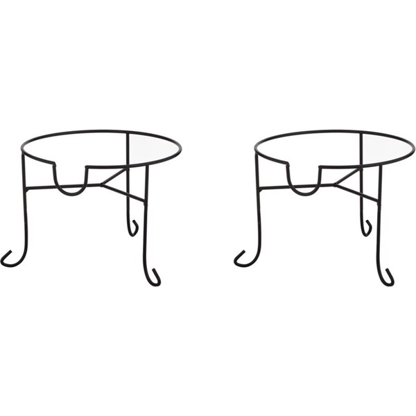 2x Davis & Waddell Retro Stand For Water/Juice Beverage Dispenser 24x24cm Black