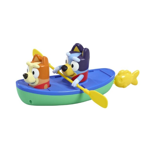 Bluey Paddling Canoe Kids/Childrens Prentend Playset & Bath Time Toys 18m+