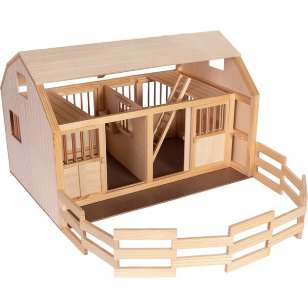 Countryside Wooden Stable & Barn Kids/Children Farm Creative Play Toy Set 3+