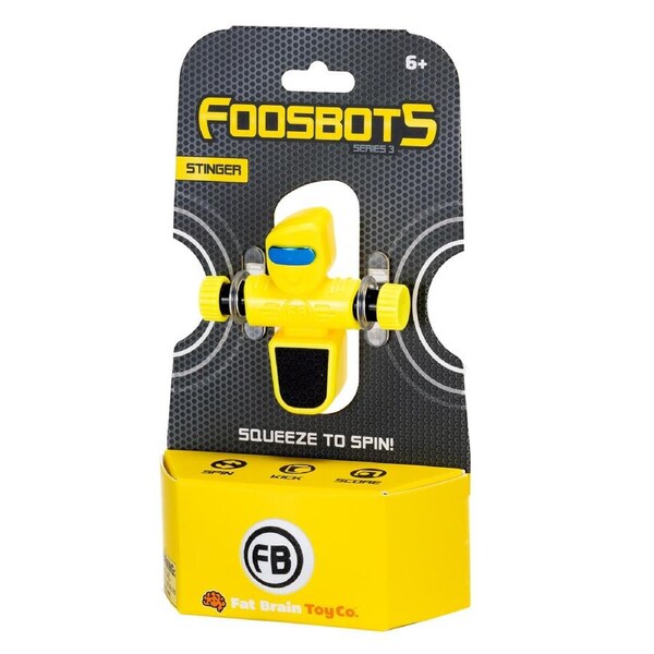 Foosbots Series 3 Stringer Yellow Kids/Children Action Robots Fun Toy Set 6+
