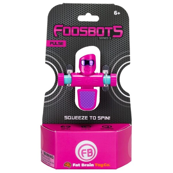 Foosbots Series 3 - Pulse Pink Kids/Children Action Robot Fun Play Toy Set 6+