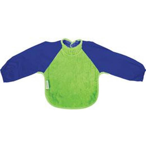 Small Fleece Long Sleeve Bib (Lime/Royal)