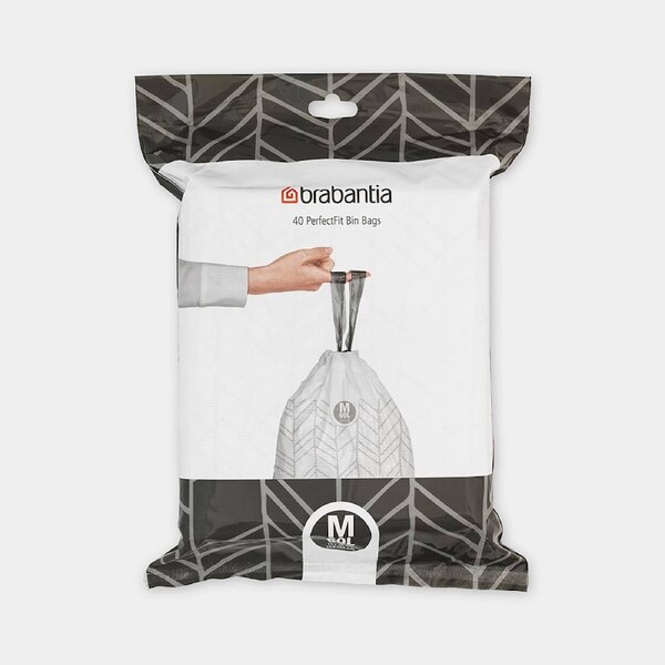 Bin Liner Code M Dispenser Pack, 40 Bags - 60L