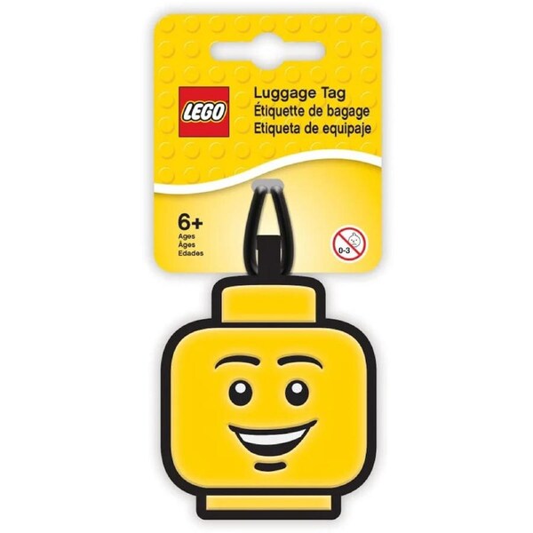 LEGO Boy Face Luggage Tag