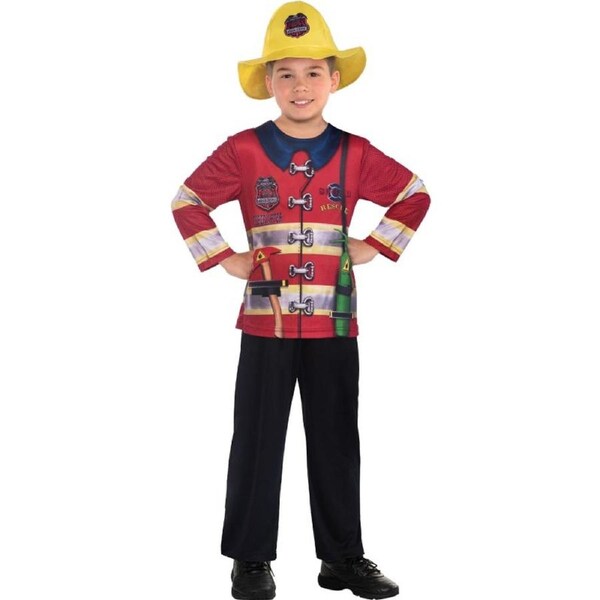 Fireman Sustainable Child Costume Size 4-6 Years
