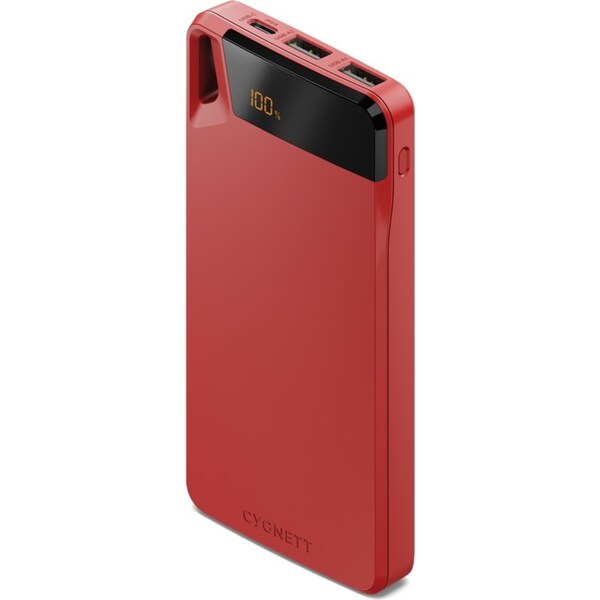 Cygnett Gen4 Boost 10000mAh Power Bank Portable External Battery Charger Red