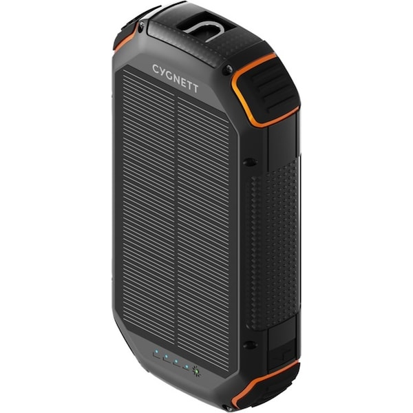Cygnett Gen2 ChargedUp 20000mAh Outdoor Solar Power Bank Phone Charger Black