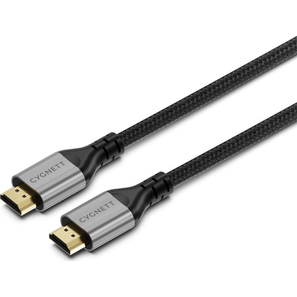 Cygnett Unite 8K Resolution HDMI to HDMI Braided Durable HD Cable 1.5m Black