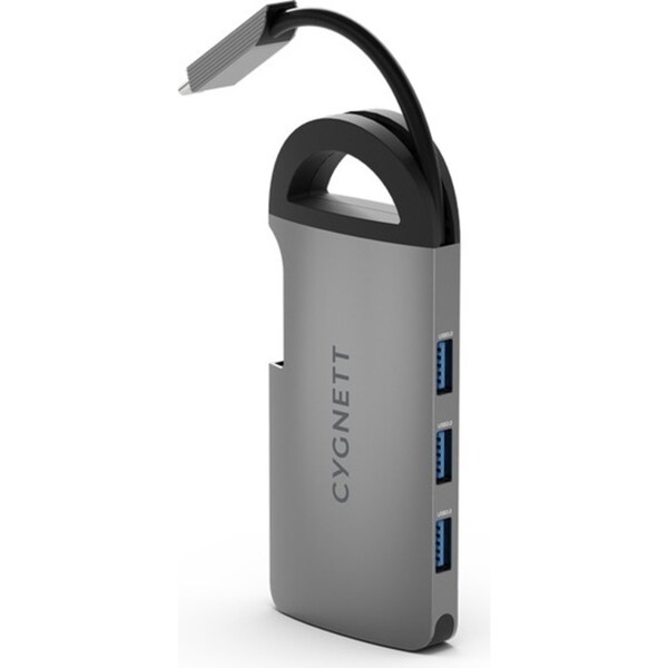 Cygnett 7-in-1 Unite KeyRing 100W USB-C Hub Single 4K HDMI Multiport Adapter