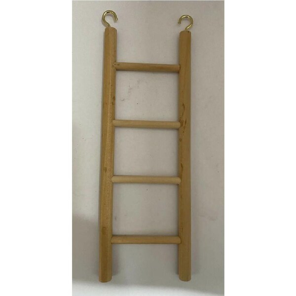 BIRD TOYS 1 PCS - WOODEN 4 STEP LADDER