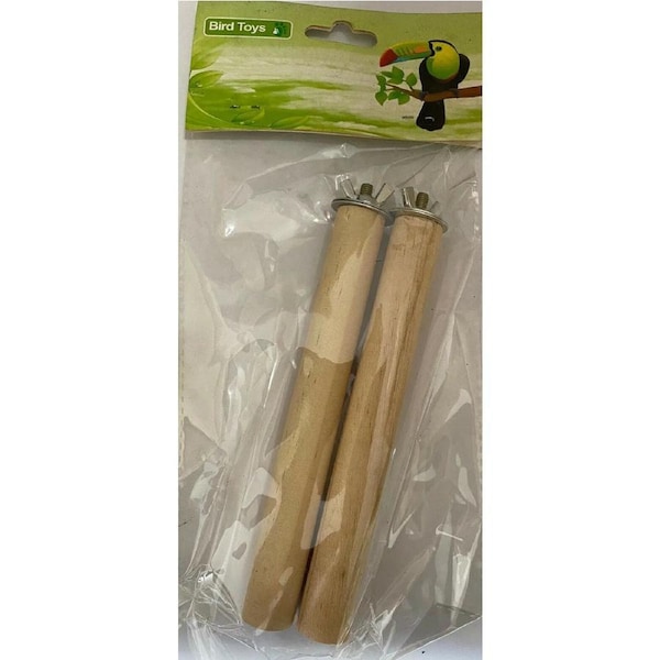 BIRD TOYS 3 SET - 2PCS OF EACH CAGE WOODEN STICK -SMALL