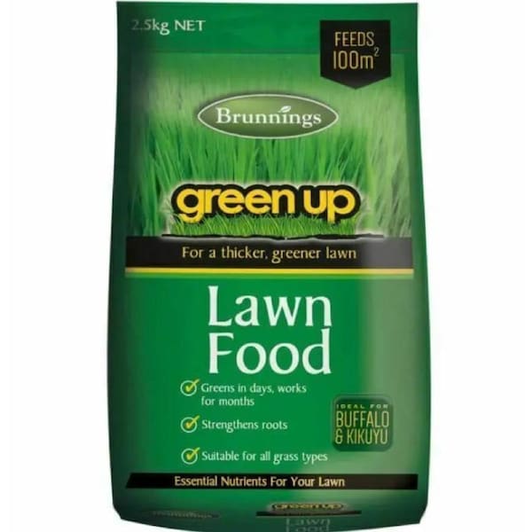 Brunnings Green Up Lawn Food Fertiliser 2.5kg