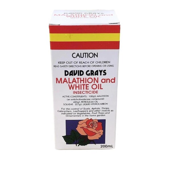 David Grays Malathion and White Oil Insecticide 200mL-insecticide for plants