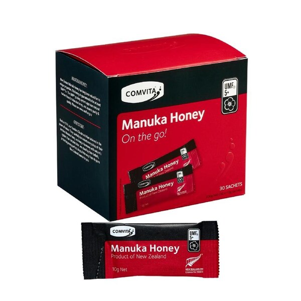 Comvita UMF® 5+ Manuka Honey On-The-Go 10g *30 Sachets (Not For Sale In WA)