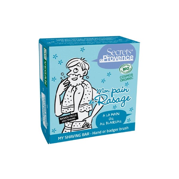 Secrets de Provence Organic Shaving Bar for Men 90g