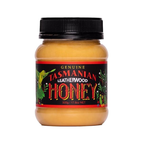Tasmanian Honey Leatherwood Plastic Jar 500g (Not For Sale In WA)