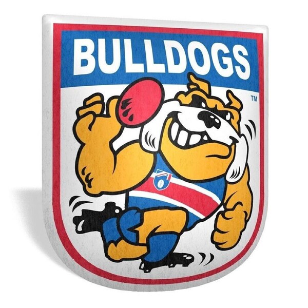 AFL Mascot Shaped Cushion - Western Bulldogs - 35cm x 40cm - Pillow