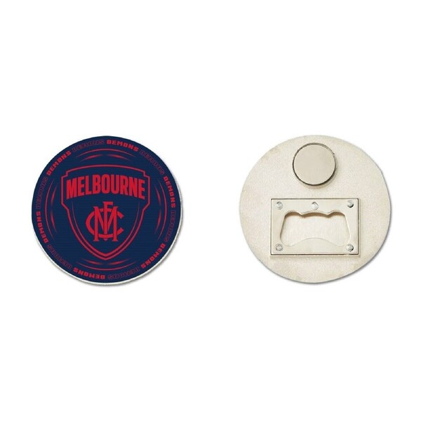AFL Bottle Opener Magnet - Melbourne Demons - Aussie Rules