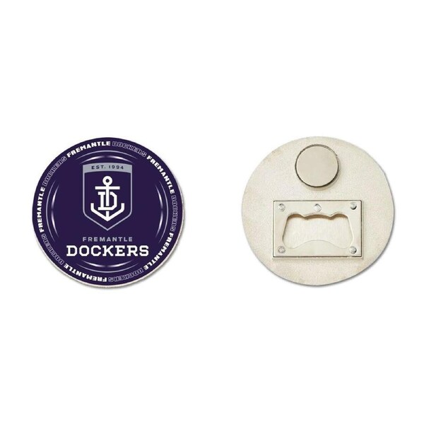 AFL Bottle Opener Magnet - Fremantle Dockers - Aussie Rules