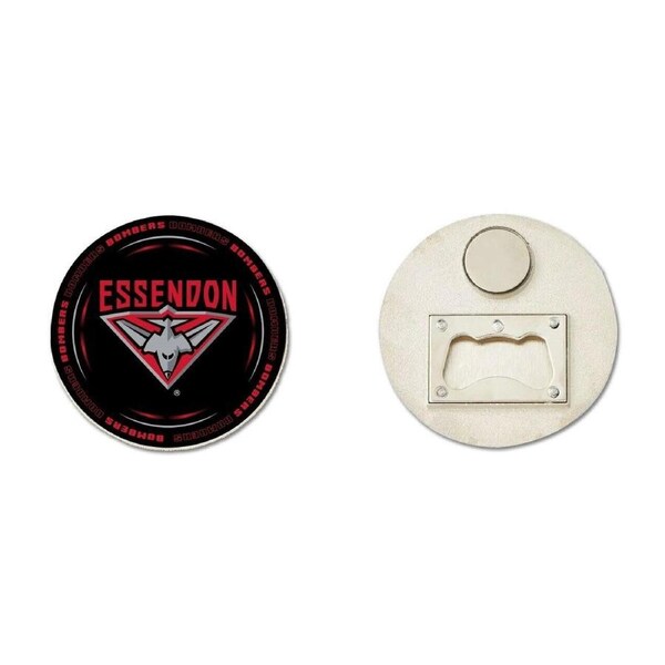 AFL Bottle Opener Magnet - Essendon Bombers - Aussie Rules