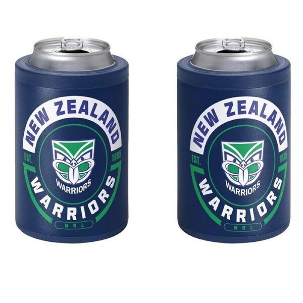NRL Insulated Can Cooler - New Zealand Warriors - Stubby Cooler - Twist Top Lid