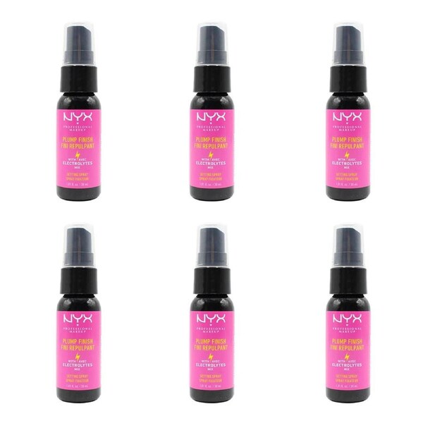 6x NYX Plump Finish Setting Spray Women Cosmetic Makeup Beauty Care Mist 30ml