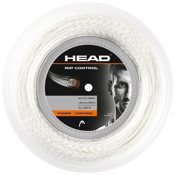 Head Rip Control 16g Tennis String Reel 200m 1.30mm Power Control - White